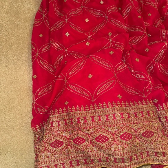 Pink Lehenga with Dupatta - Picture 4 of 15